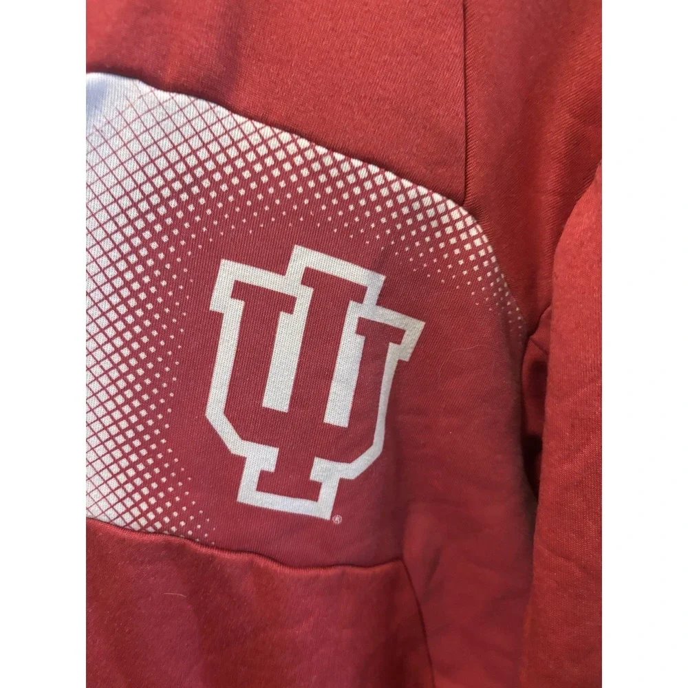 Adidas Indiana‎ University Hoosiers Climawarm Quarter Zip Hoodie Mens Medium Red